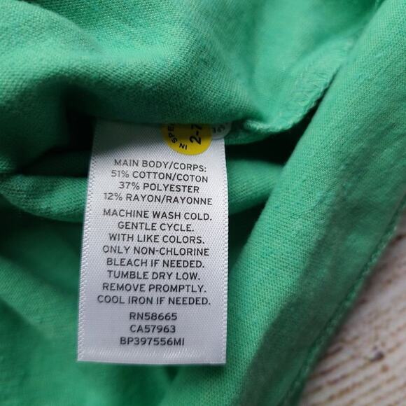 BP Vneck Basic Tshirt Tee Green Size Small - Picture 6 of 6